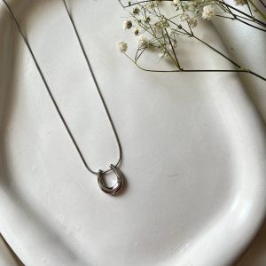 گردنبند زنانه استیل کد 124