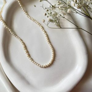 گردنبند زنانه مروارید کد 125