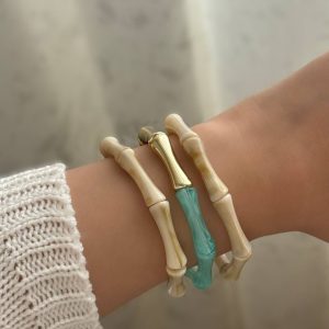 دستبند زنانه کشی رزینی کد 126