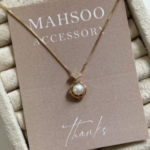گردنبند زنانه ظریف مروارید