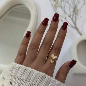 انگشتر زنانه صدفی قلب کد169