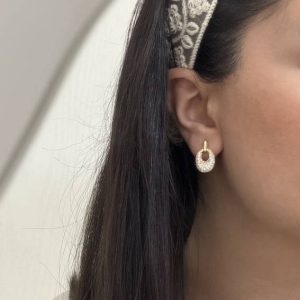گوشواره زنانه نگینی