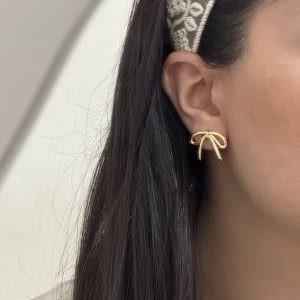 گوشواره زنانه پاپیون